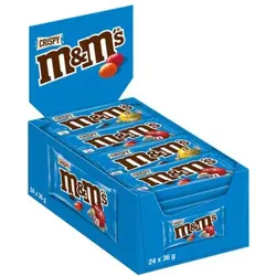 M&M's Crispy Schokolinsen mit Knusperkern 24x 36g