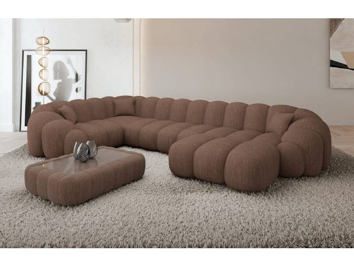 Stoff Wohnlandschaft Rajada U-Form