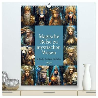Magische Reise zu mystischen Wesen. Keltische Fantasie-Gestalten (hochwertiger Premium Wandkalender 2027 DIN A2 hoch), Kunstdruck in Hochglanz