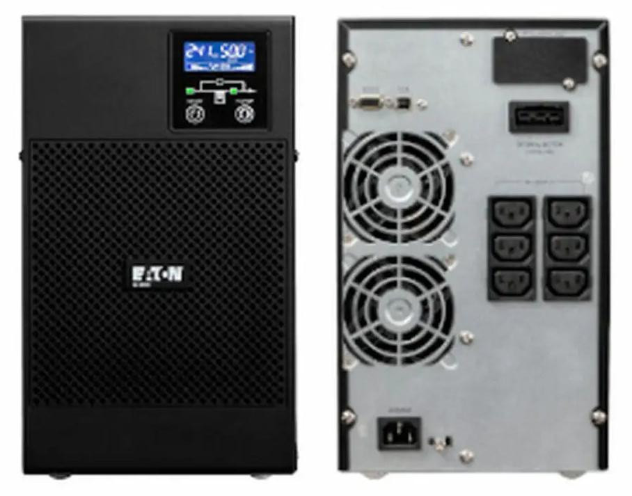 Eaton 9E 2000I Onderbrekingsvrije Stroomvoorziening (UPS), Online Dubbele Omvormer, 2 kVA, 1600 W, 6 AC-uitgangen