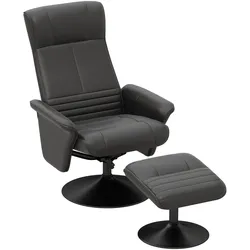 RELAXSESSEL mit Hocker Drehbarer Fernsehsessel mit Liegefunktion Mikrofasertuch