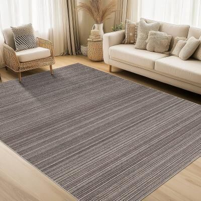 Garvee Modern Washable Striped Area Rug
