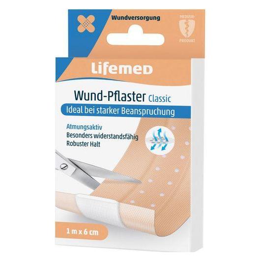 Lifemed Wund-Pflaster 1 m x 6 cm hautfarben Classic (99012)