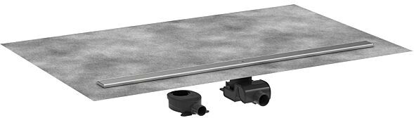 Hansgrohe RainDrain Allround Komplettset Duschrinne 56190800 1200 mm, Edelstahl gebürstet