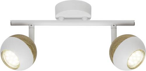 Brilliant Scan G59413/75 Deckenstrahler LED GU10 6W Weiß, Holz (hell)