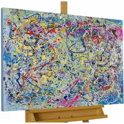 ACRYLBILD HANDGEMALT 100/75 cm