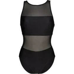 ARENA Damen Schwimmanzug MESH PANELS SWIMSUIT VENT BACK, Größe 44 in Schwarz Schwarz