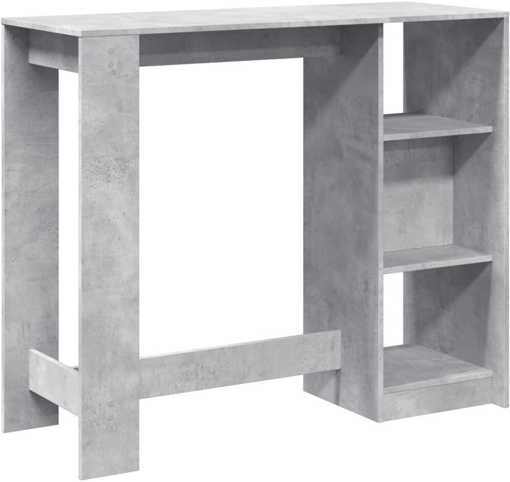 DEvidaxl 36-9 Rectangular Dining Table Concrete grey