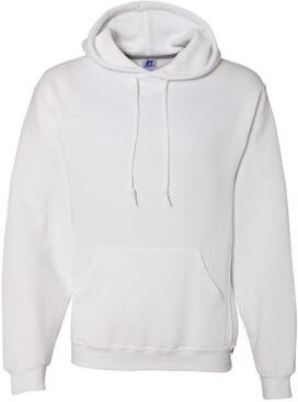 Russell Athletic 695HBM Dri Power Hooded Sweatshirt in White size Medium   Cotton Polyester