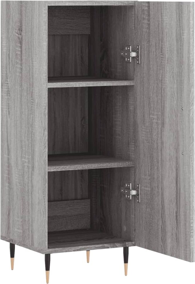 vidaXL Buffet Sonoma gris 34,5x34x90 cm Bois d'ingénierie