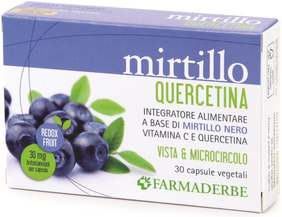FARMADERBE Srl MIRTILLO QUERCETINA 30 Cps FDB