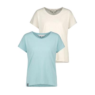 Rundhalsshirt ALIFE & KICKIN, Damen, Gr. M, ice, weiß, 100% Baumwolle (Bio), Rundhals, Shirts Rundhalsshirt, leichtes Sommer-Top aus Bio-Baumwolle mit Rundhals
