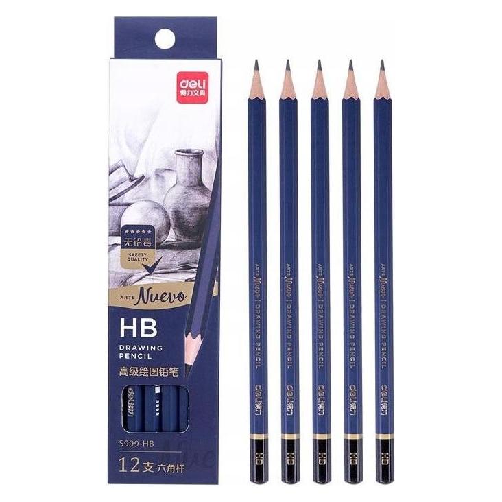 Deli HB Nuevo Skizzierstifte 12 Stück (HB, 12x) (48986429)