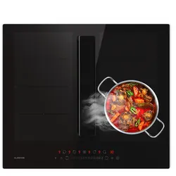 Chef-Fusion Down Air System Induktionsherd + Abzugshaube 60cm 598 m3/h Abluftleistung EEC A