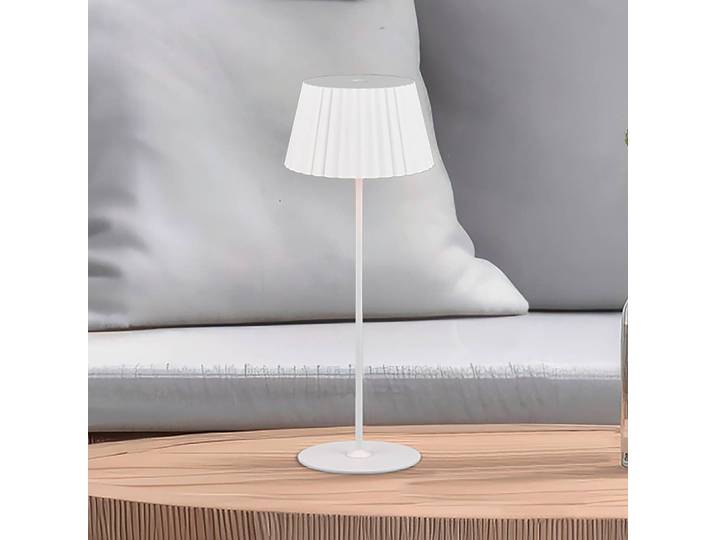 Lampe de chemin Suarez 39cm Blanc/Blanc