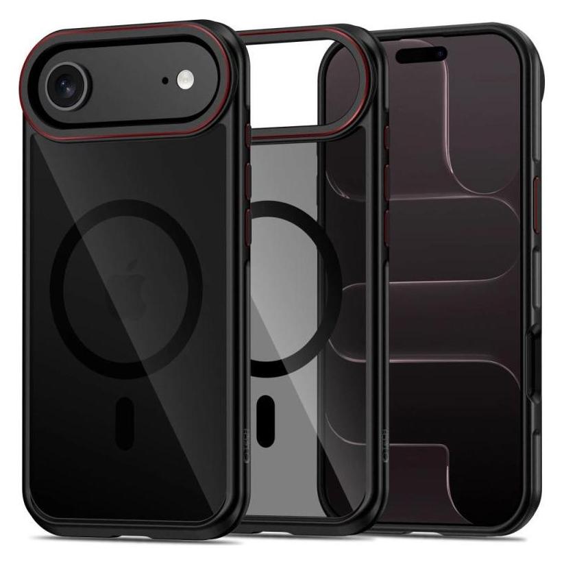 Tech-Protect Maghybrid Magsafe Iphone Air Schwarz/Rot (Apple iPhone Air) (5906302330423)