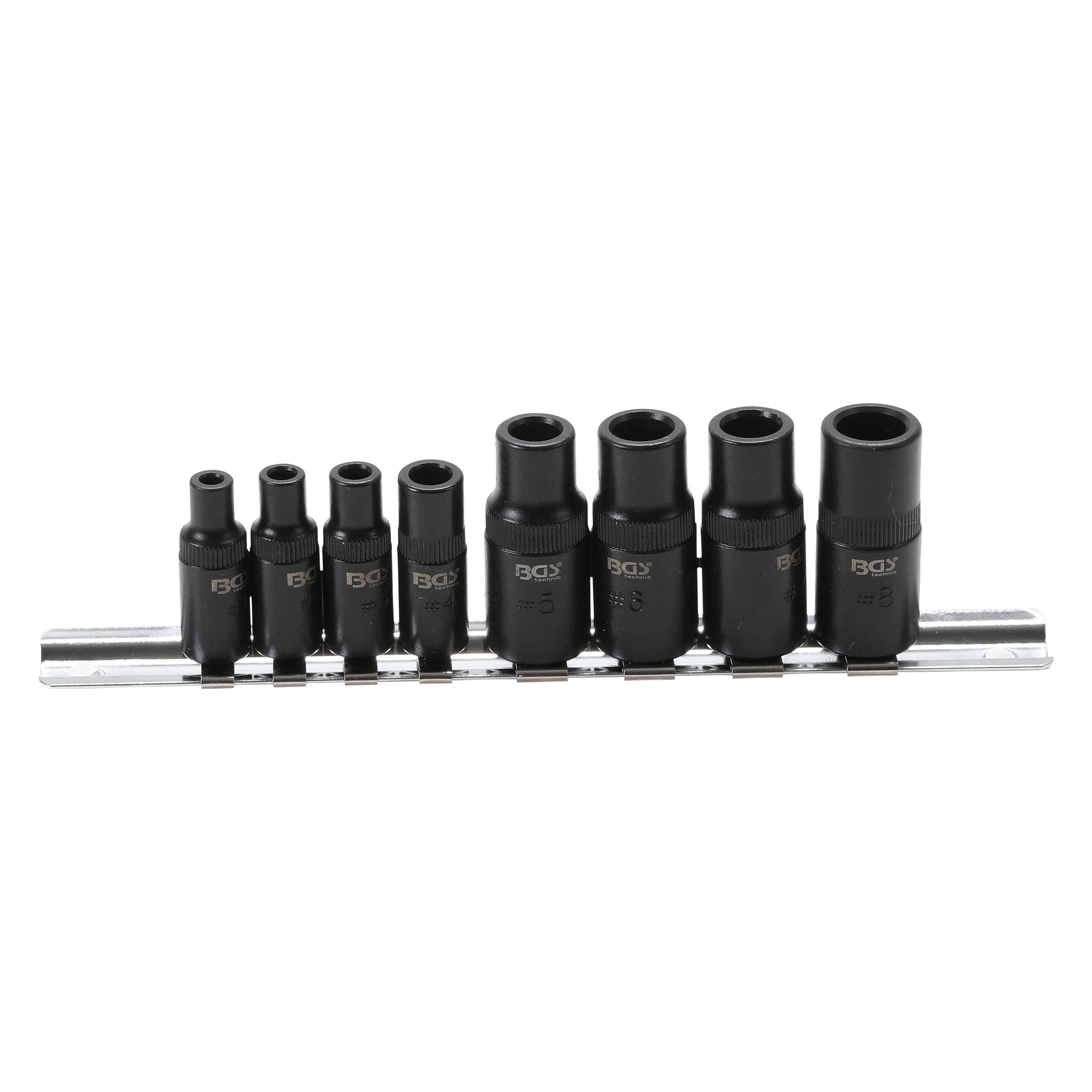 BGS Gewindebohrer-Aufnahme-Satz 6,3 mm (1/4") / 10 mm (3/8") 8-tlg. (9771)