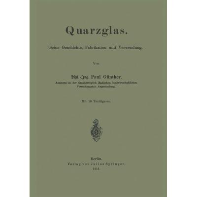 Quarzglas, Taschenbuch von Paul Günther, Springer Berlin, 978-3-642-98614-7