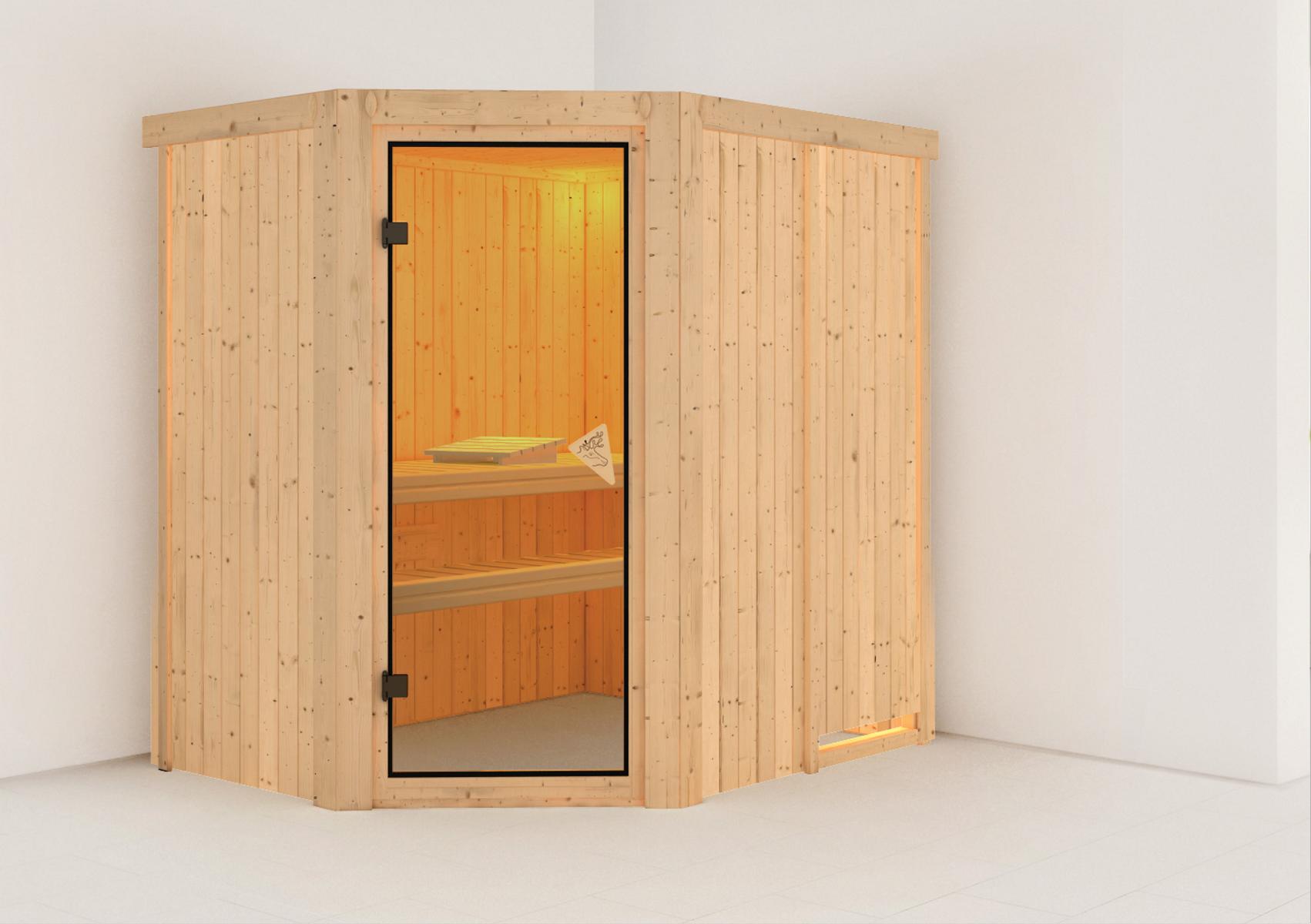 KARIBUHOLZT Sauna Carin Eck, o. Zub. bronz.GGT 08288361