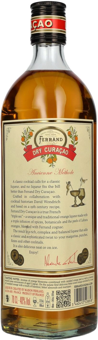 Cognac Ferrand Pierre Ferrand Triple Sec Dry Curaçao 40% Vol. 0,7l