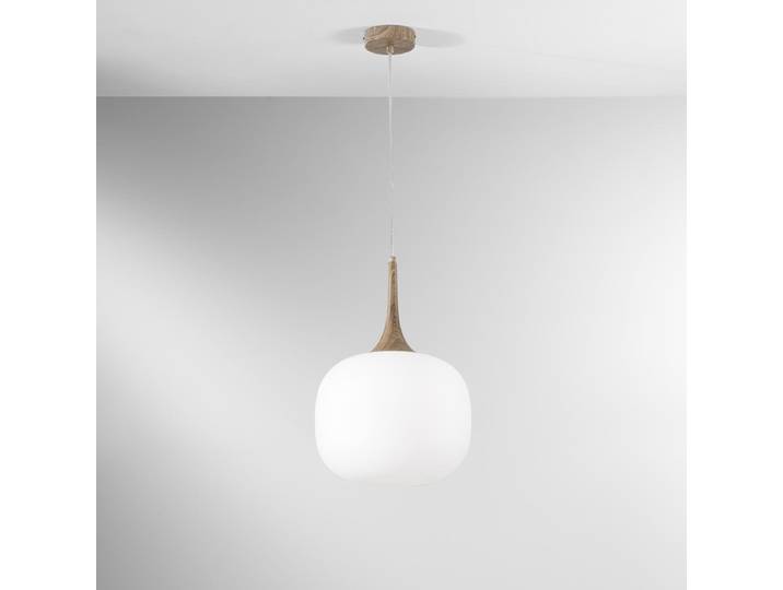Moderner Pendelleuchter mit opalweißem Glaslicht Jaipur