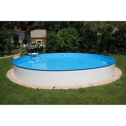 Summer Fun Stahlwand Pool-Set BALEAREN Halbhoch-Einbaubecken Ø 500 x 150 cm