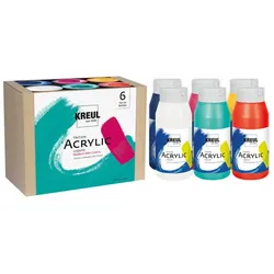 Kreul Triton Acrylfarben "Modern", 6x 750 ml