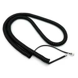 Hörerschnur Handapparateschnur Premium-Qualität 100cm schwarz NEU