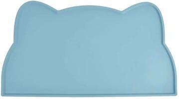 Uplifted Goods Waterproof Food Grade Silicone Pet Bowl Mat blue