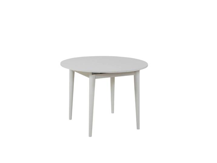 Table ronde extensible blanche 4/6 personnes