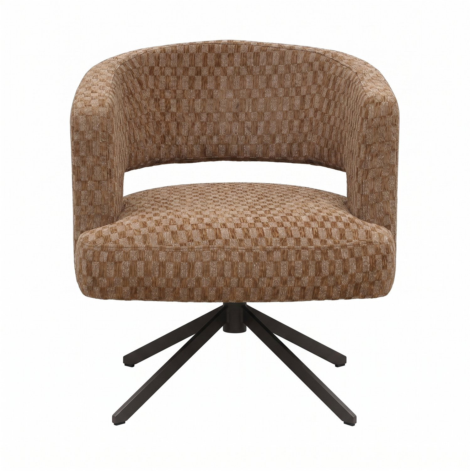 PTMD Baldr Dining Chair Blocked Brown