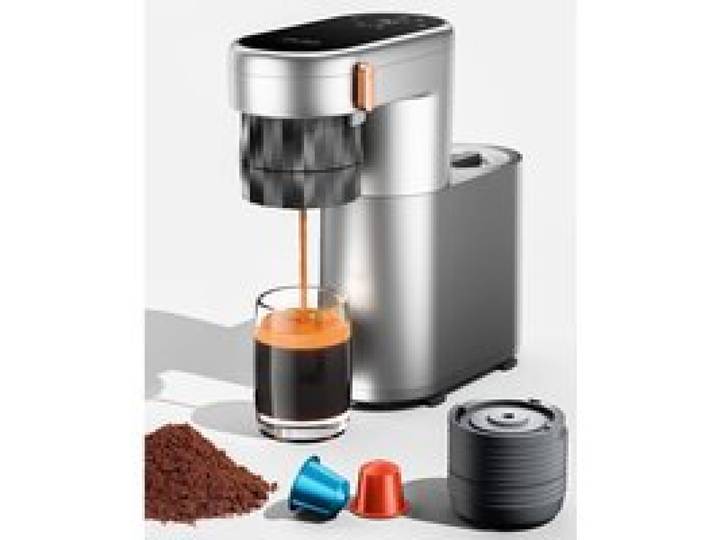 2 En 1 Expresso Machine A Cafe Portable Chauffe Instantanée&20 Bars Petite Machine Espresso Electrique Compatible Avec Les Ns Et