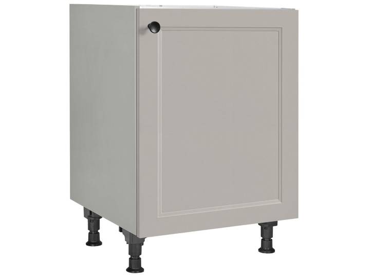 Spülenunterschrank, Grau, 60x87x56 cm, Metall, Einzeln Stellbar, Nobilia