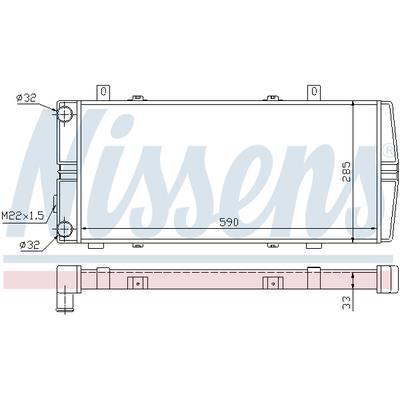 NISSENS Kühler, Motorkühlung 64102 für Skoda