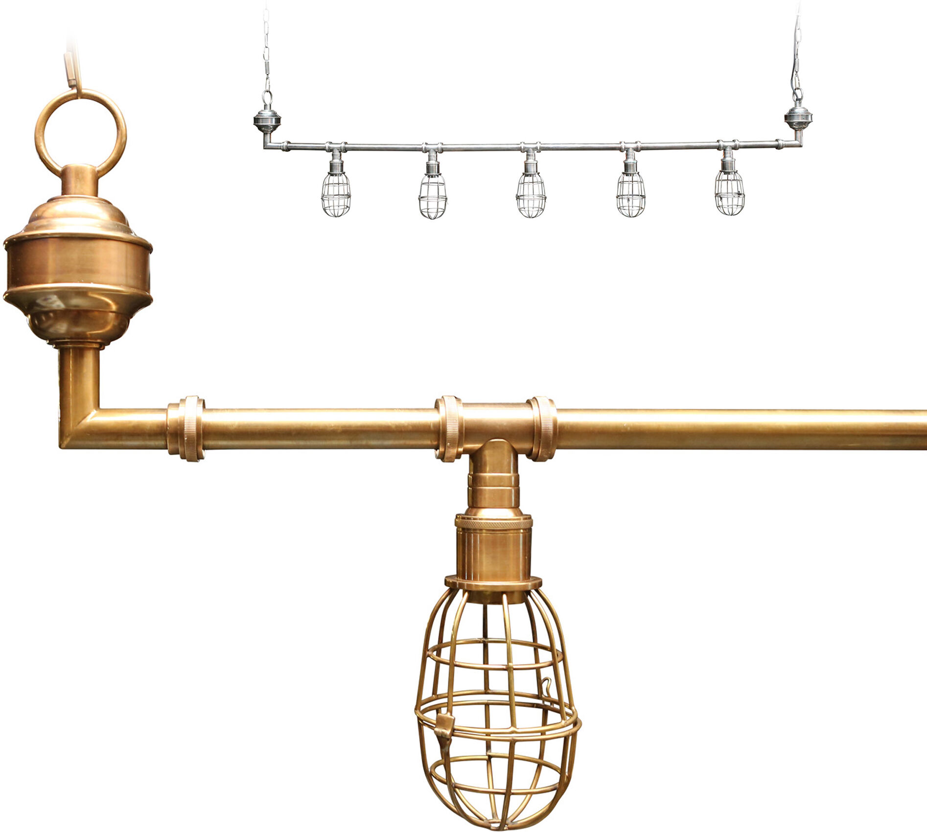 KS Verlichting Hanglamp Sandford brass