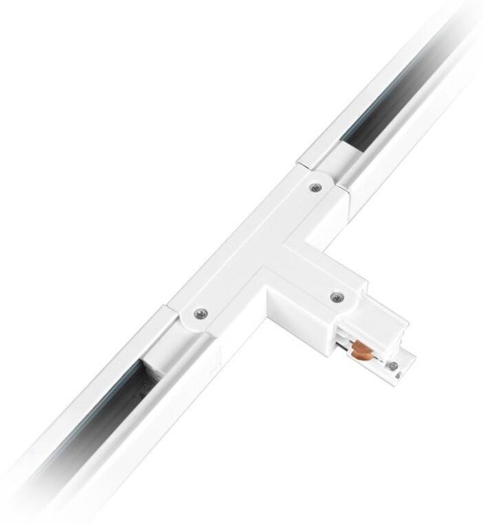 Silamp Connecteur LED en T pour Rail Triphasé Blanc