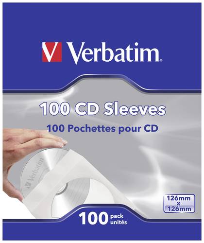Verbatim CD Hülle 49976 1 CD/DVD/Blu-Ray Weiß Papier 100St.