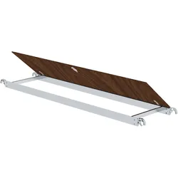 Munk, Leiter + Gerüst, Plattform mit Längsklappe für Gerüstlänge 2,45 m (Gerüst, 260 cm)