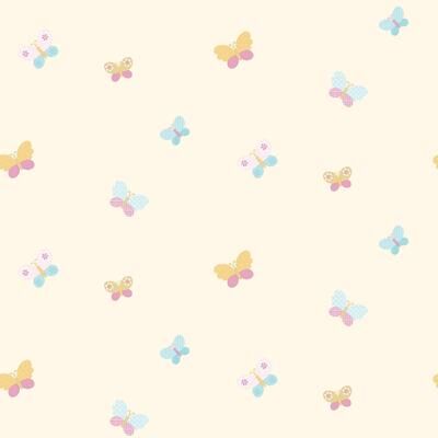 Galerie Wallcoverings Just 4 Kids 2 Butterflies Non-woven Matte Wallpaper Roll
