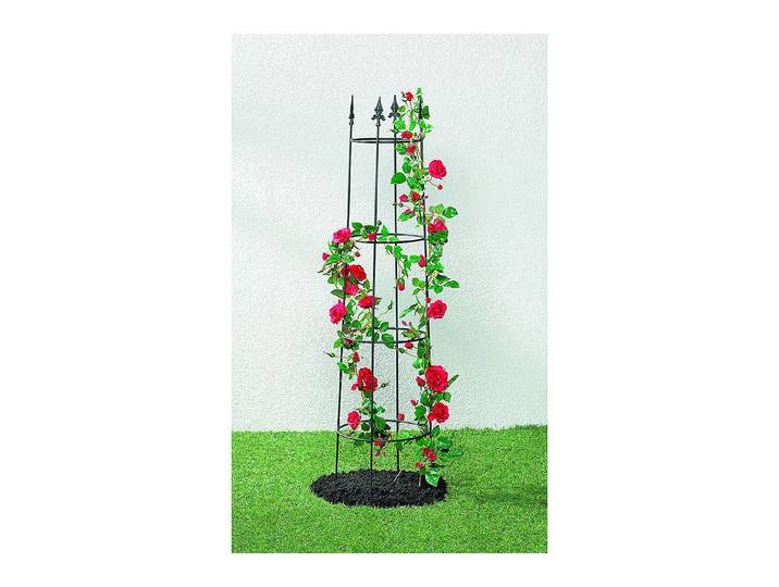 Old Garden Obelisk Padon Metall Schwarz 180 × 47 × 47 cm