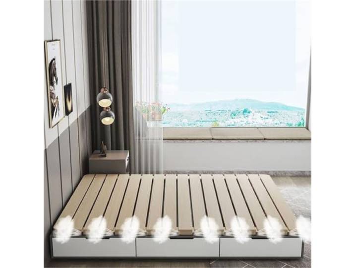 LSMDPT rollrost Massivholz-Taillenstützbettbrett, Atmungsaktive Holzmatratzenstütze Zur Wirbelsäulenunterstützung Und Lendenwirbelentlastung, Massives(L W 200 x 80 cm)