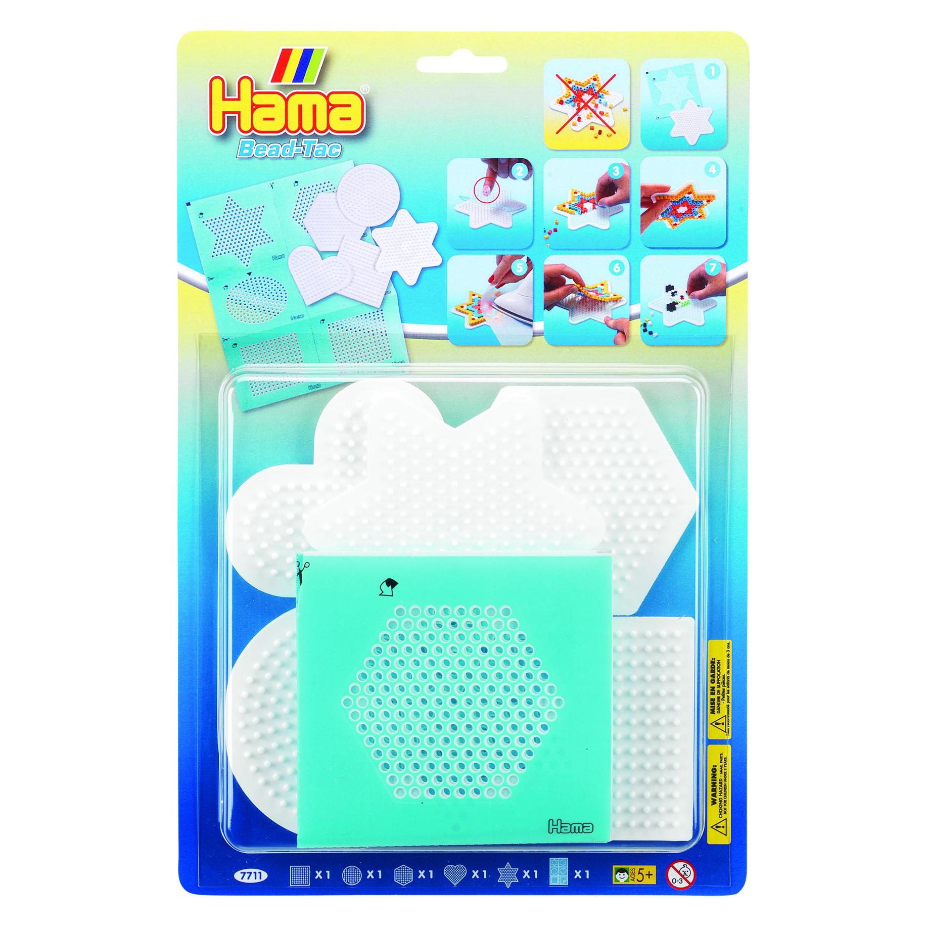Hama Perlen Bead-Tac Strijkkralenbordjes, 5st. (7711)