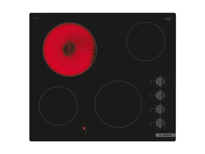 Bosch Home & Kitchen Appliances Bosch PKE611CA3E Elektro-Kochfeld, 60 cm, schwarz, eingebaut, Serie 2