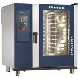 Virtus Elektro-Kombidämpfer mit Boiler und automatischem Reinigungssystem, 10x GN 2/1 (AIC0041/FN)