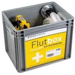 Jung Pumpen Flutbox komplett mit Pumpe JP09479 mit Feuerwehrschlauch und Behälter, Tauchpumpe. für Hochwasser