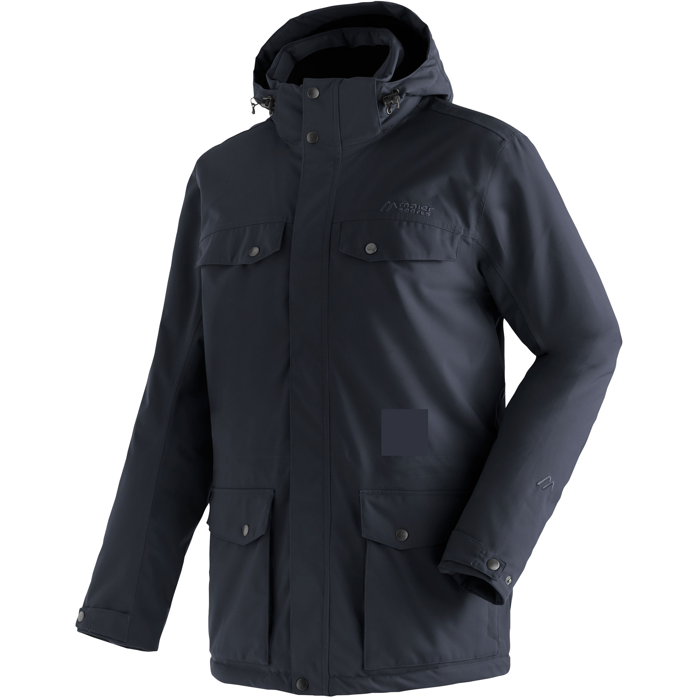 Maier Sports Knuth Herren Kunstfaserjacke blau Größe L Lifestyle Widerstandsfähig Wasserabweisend