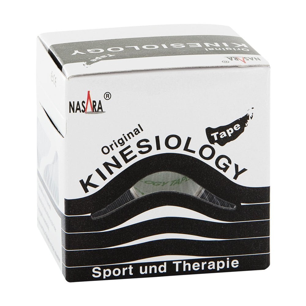 Jovita Pharma Nasara Kinesio Tape 5 cmx5 m schwarz inkl.Spenderbox 09288770
