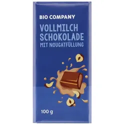 Bio Company Vollmilch Schokolade mit Nougatfüllung bio