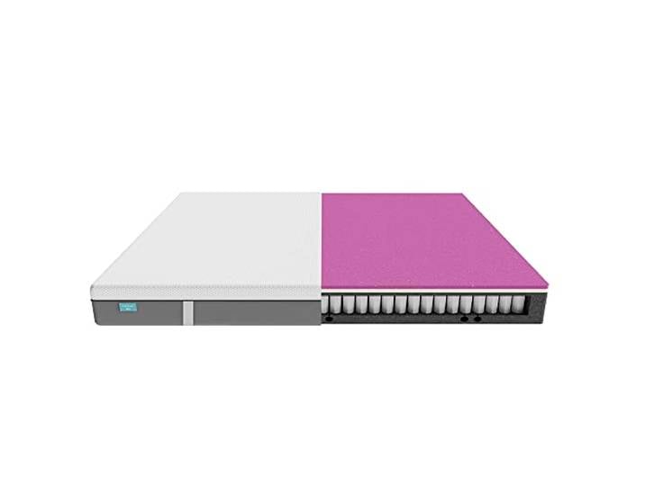 Cecotec Viscoelastische und Einhüllbare Matratze Flow Hybrid + 90x190, Taschenfederkern SpringCore, Gesamthöhe von 25 cm, Hohe Festigkeit, SeparateMuv, MorphoAdapt, Fresh und EasyClean