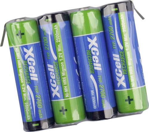 XCell Akkupack 4x Mignon (AA) NiMH 4.8V 2700
